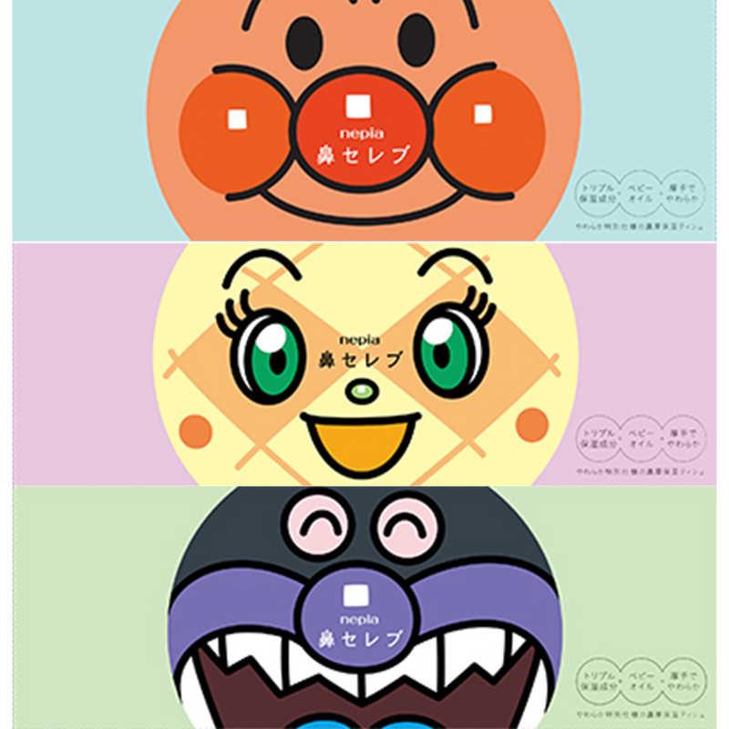 王子ネピア ネピア nepia アンパンマン 鼻セレブティシュ 180W(日用品