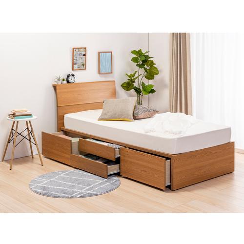 新生活応援特価】[シングル]ヤマダオリジナル 引き出し付ベッド