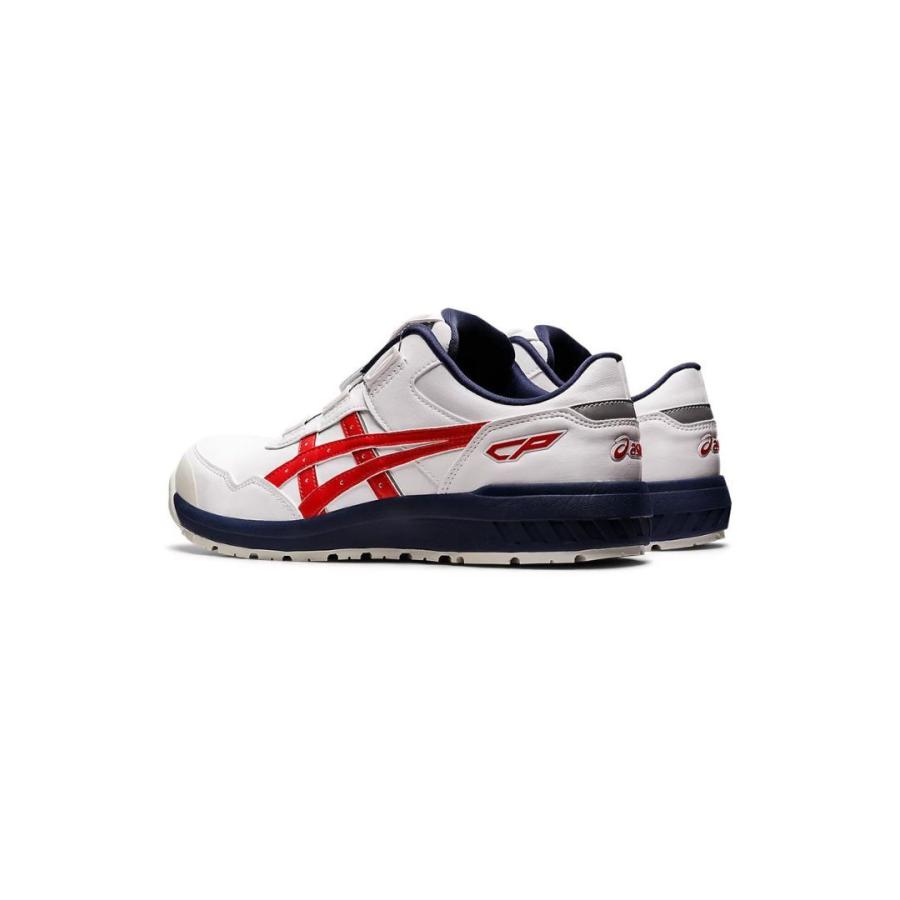 ウィンジョブ ASICS CP306 100 ホワイト×クラシックレッド アシックス