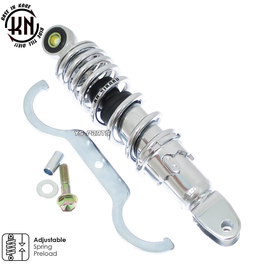 メッキボディ KNリヤサス リアショック銀230mmスーパーディオAF27