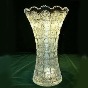 ボヘミアングラス 500PKカット 花瓶（フラワーベース） : コリーネ