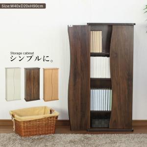 爆買 本棚 大容量 スリム おしゃれ 扉付き薄型 書棚 扉付 木製 本 収納