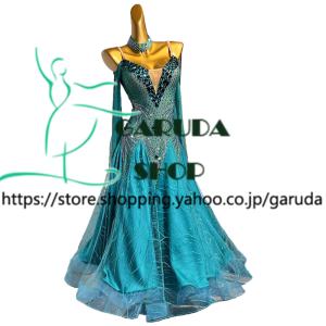Garuda SHOP レディース社交ダンスドレス モダン競技ドレス ワルツ
