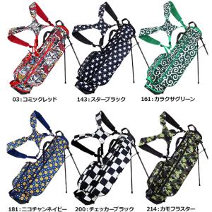 LAKISIX ゴルフ ハーフ キャディバッグ 7型 3分割 ポップ カラフル 総