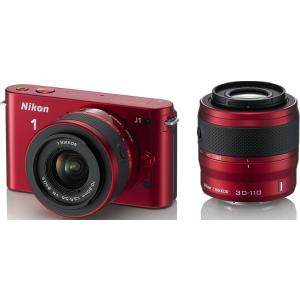 ニコンワン ニコン ミラーレス一眼 Nikon 1 J1 レンズキット レッド