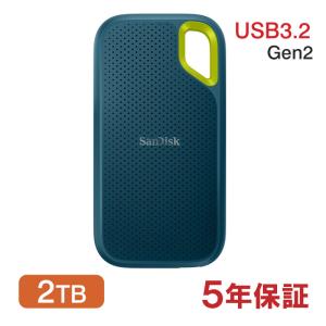 SanDisk（サンディスク） ポータブルSSD 2TB USB3.2 Gen2 R:800MB/s 外