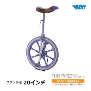SANWA TAIKU 三和体育 カラー一輪車 20インチ (ライトブルー) S-9114