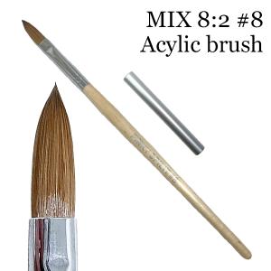 ネイル コリンスキーブラシ ラウンド スカルプ筆 密毛 高級アクリル用