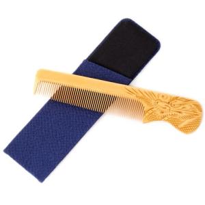 当店人気！】かわいい桜（さくら）4寸 彫解櫛 つげ櫛 高級国産 さつま