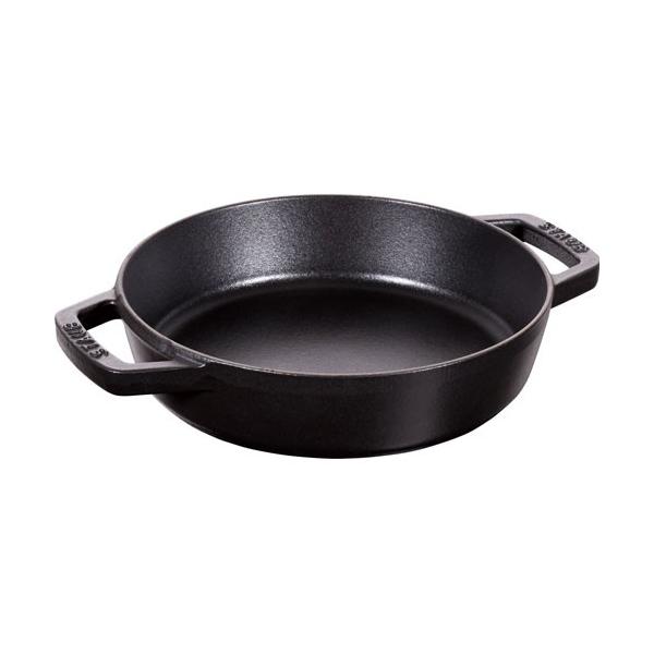 ストウブ staub ラウンド 両手フライパン 26cm ブラック 40511-725