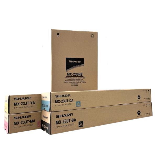 SHARP（シャープ） 純正トナーカートリッジ MX-23JT 4色セット 廃