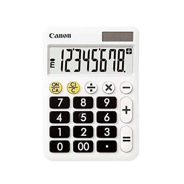 Canon 8桁 コンパクト 大型液晶 卓上電卓 LF-80T 単4電池使用 : ベスト
