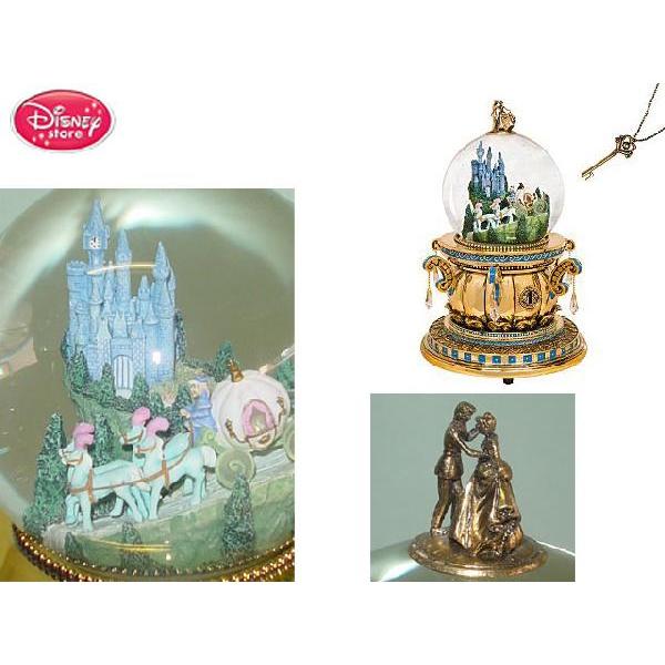 US ディズニー限定」 シンデレラ城 “秘密の鍵付き” オルゴール スノー