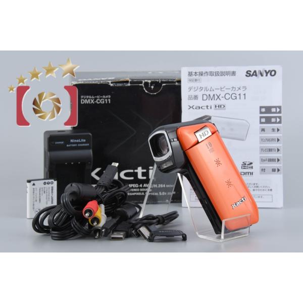 SANYO 【中古】SANYO 三洋電機 Xacti DMX-CG11 オレンジ デジタル