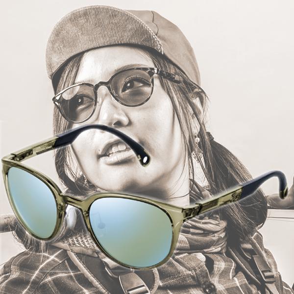 zeal Zeque (ゼクー) Juno F-1847 クリアオリーブ EG/BM ジュノ (偏光