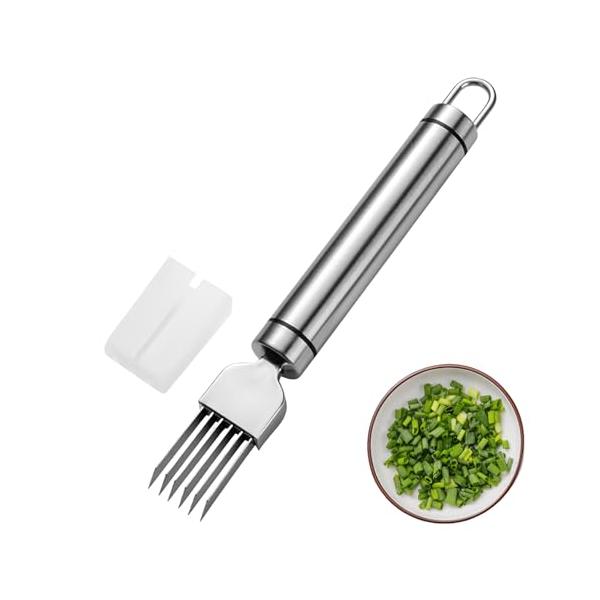 KDSSYFT 白髪ねぎカッター ネギカッター ステンレス製 キャップ付き