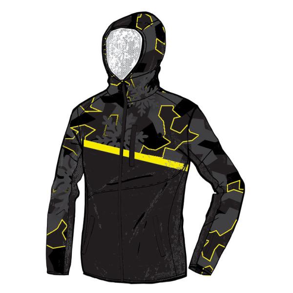 23 VITALINI ビタリーニ SOFT SHELL ALPINE SKI VP6113 BLACK YELLOW