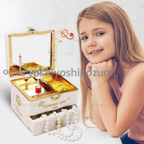 オルゴール 音楽ボックス ハート型オルゴール バレリーナ 回転