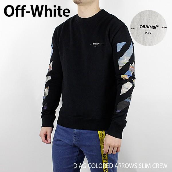 off white（オフホワイト） Off-White DIAG COLORED ARROWS SLIM CREW