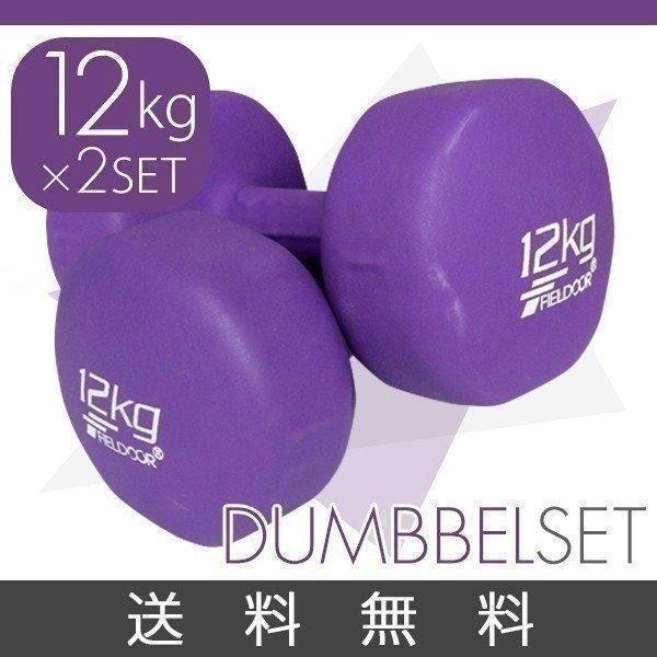 ダンベル 12kg 2個セット 合計24kg カラーダンベル 男女兼用 男性 女性