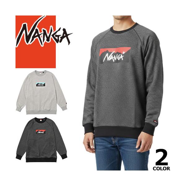 NANGA（ナンガ） エコハイブリッド ボックスロゴ トレーナー
