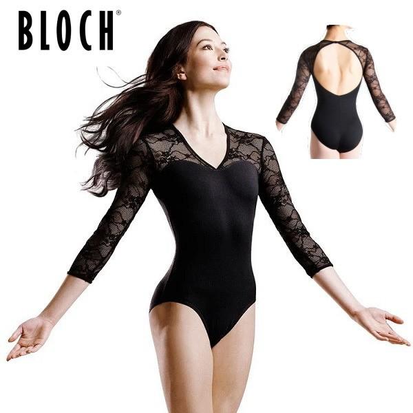BLOCH（ブロック） バレエ レオタード 大人 長袖 黒 七分袖 Kate