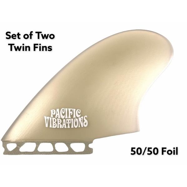 pacificvibrations FUTURE Keel CI Twin Fins 50/50 Foil FIN ツイン