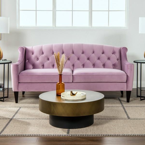 3人掛け ソファ ピンク ジェニファーテイラー 3人掛けソファ ベロア