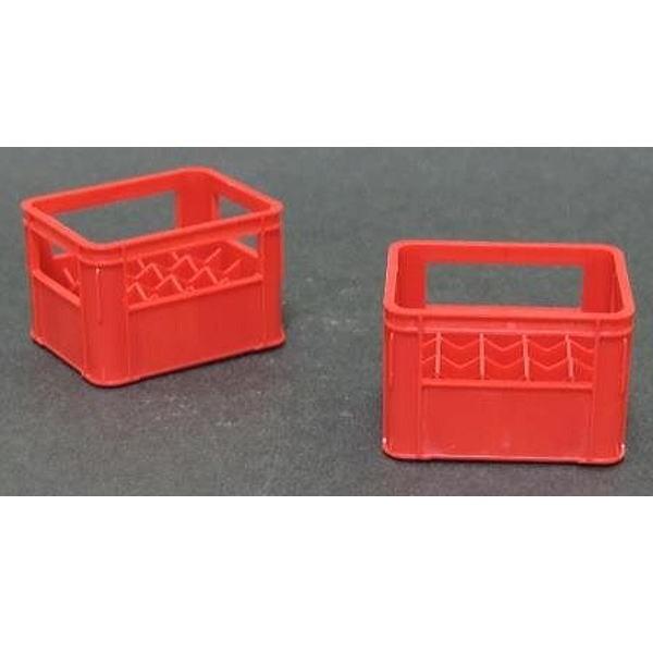 ミニチュア雑貨 1/12スケール ビールケース 2個セット(赤色) [m-s