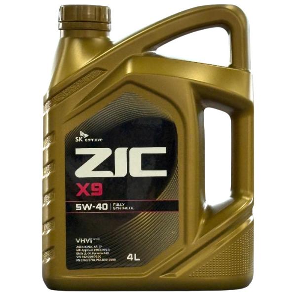 4L】SK ZIC 5W-40 SP X9 エンジンオイル ACEA:A3/B4 全合成油 VHVI