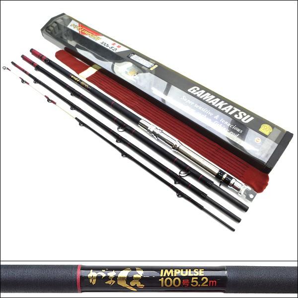 美品 がまかつ がまくえ インパルス 100号 5.2M/W019L : 釣king - 通販