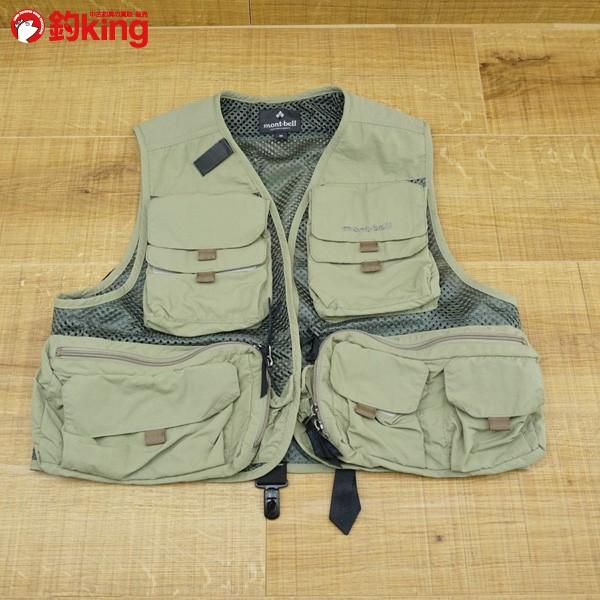 モンベル フィッシングメッシュベスト 1126137 Mサイズ/Q162M 美品