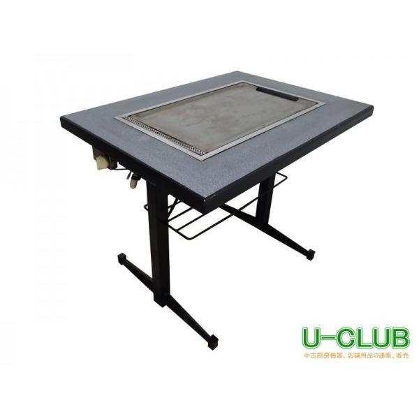 ◇JA0802|鉄板テーブル 都市ガス TH-KS ツヤマ W910×D670×H730mm 中古