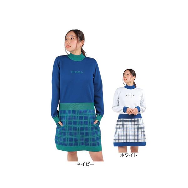 FIDRA（フィドラ） （レディース）ゴルフウェア 長袖 ニットワンピース