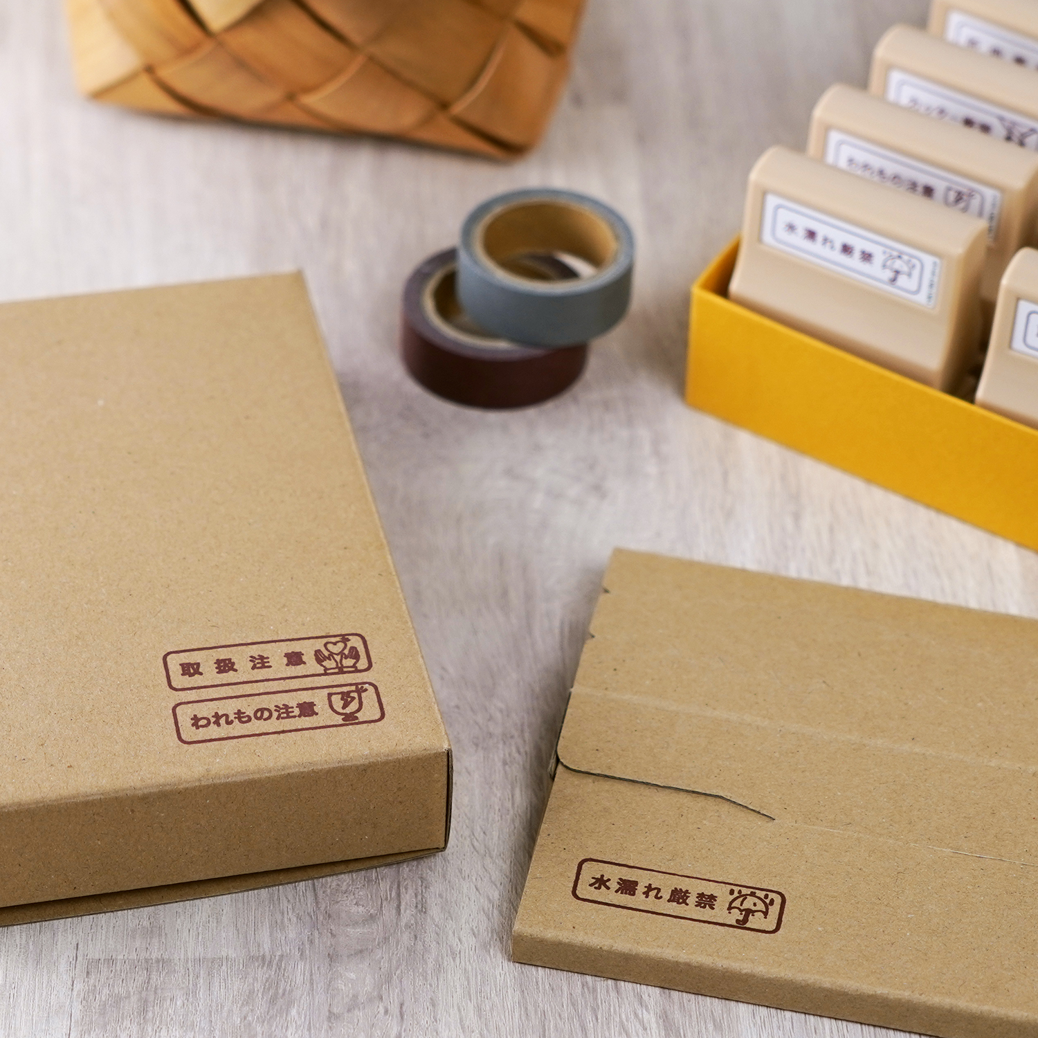 OKURO Sサイズ 茶 天地無用|PEO-SA-BR-05|商品カタログ|シヤチハタ株式会社