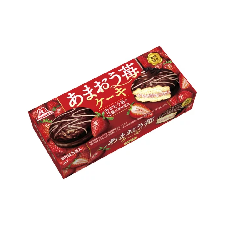 Morinaga Seika Amaou Strawberry Cake 6pcs (森永製菓 あまおう苺
