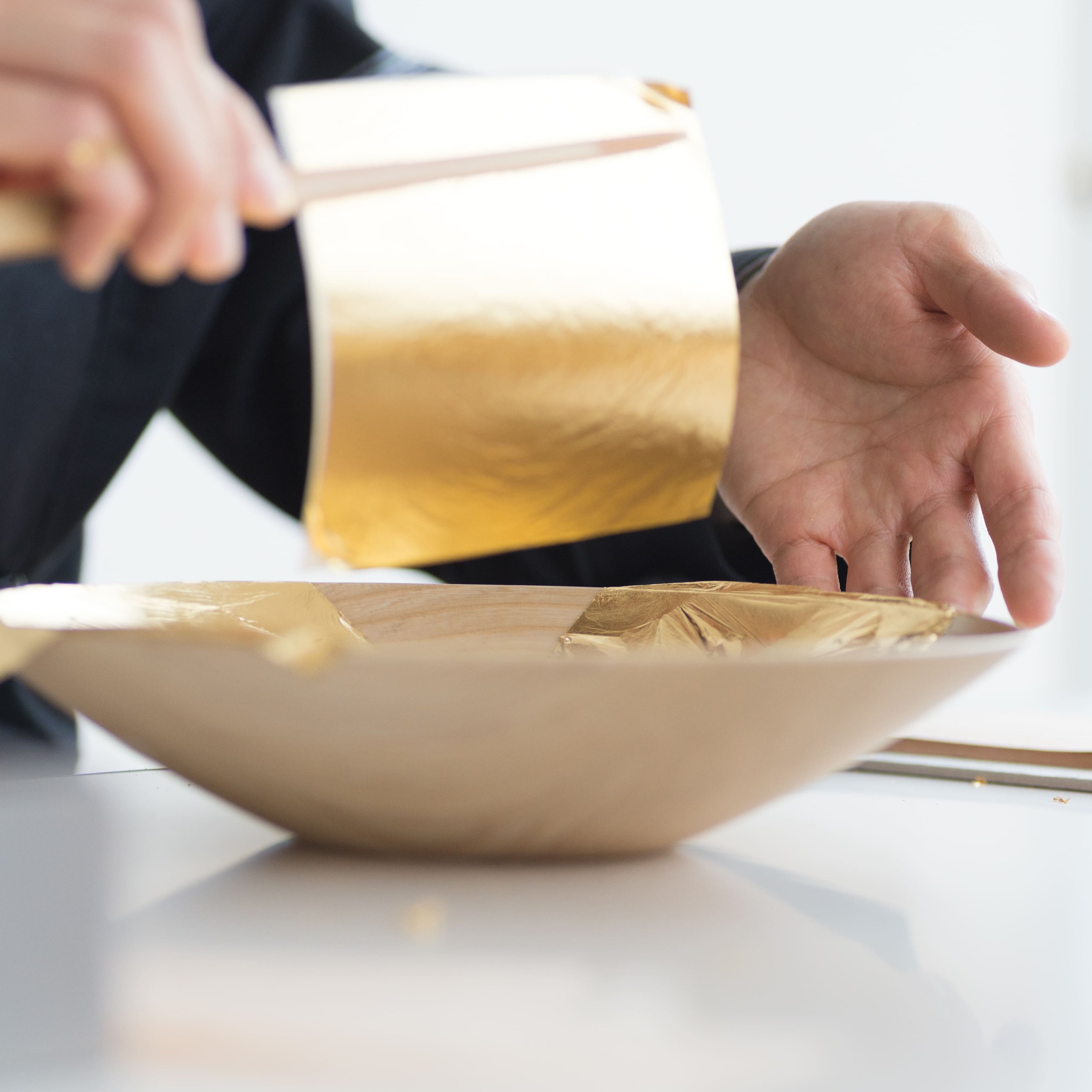 金沢金箔 小物入れ | 千筋 まり型 | 永遠色 | 箔座