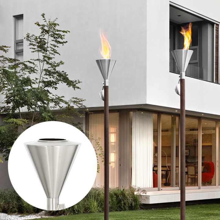 松明 トーチ 「blomus ブロムス BARRA ガーデントーチ 65089 （1本