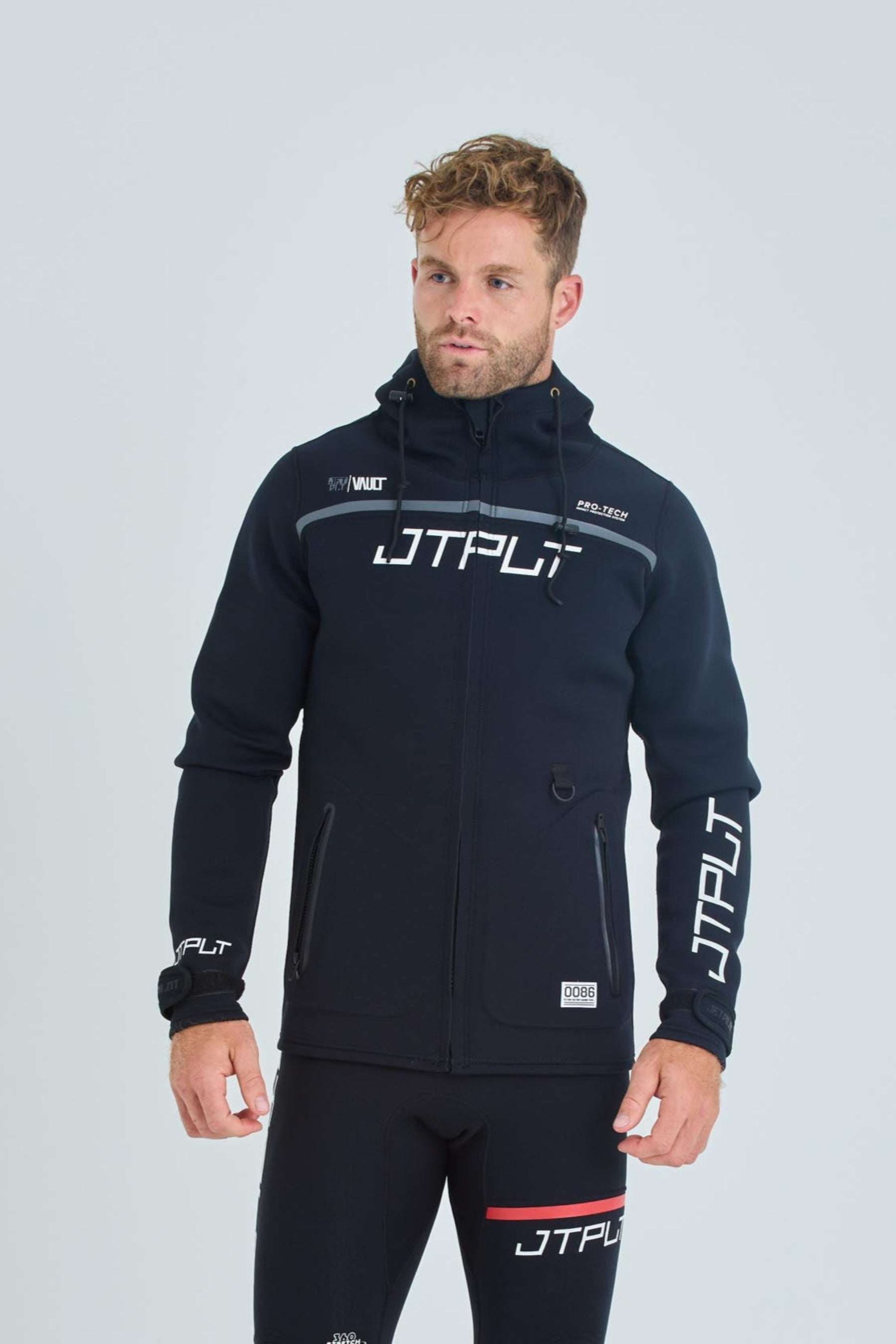 Jetpilot RX Vault Orange Tour Coat: 2mm Flex-lite Neoprene