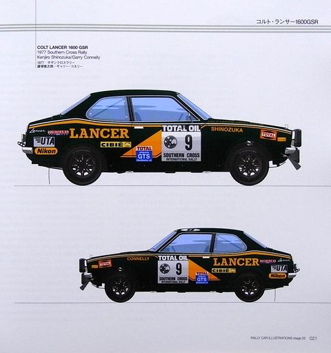 RALLY CAR ILLUSTRATIONS stage02 MITSUBISHI