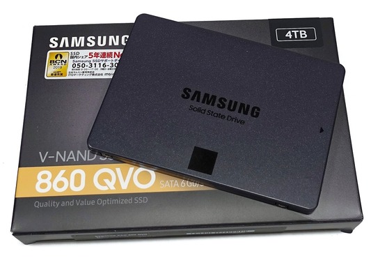 Samsung SSD 860 QVO 4TB」をレビュー。PCゲーム100GB超時代でも容量