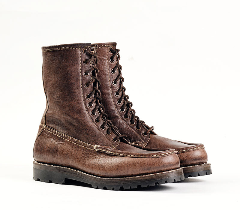 モヒカンブーツ／エゾシカ・ディアスキン・バーントモカ