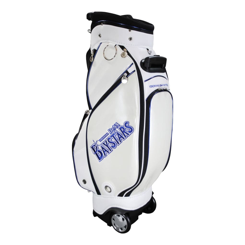 NEW 横浜DeNAベイスターズ 9.0型キャスター付きキャディバッグ｜レザックス