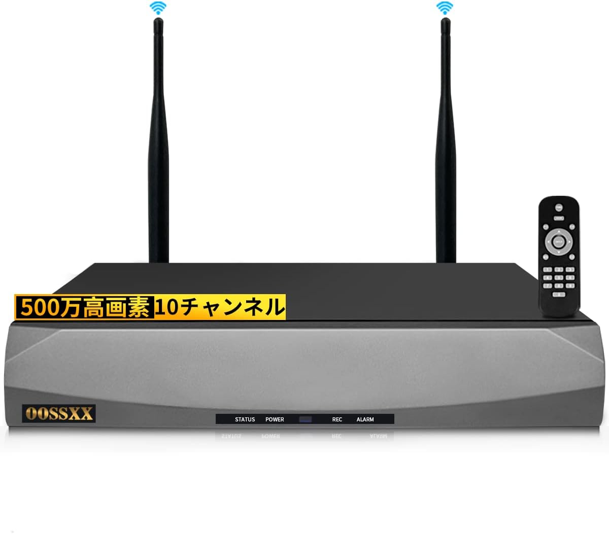 OOSSXX NVRレコーダー 録画機 500万画素録画機 10台まで接続可能 遠隔