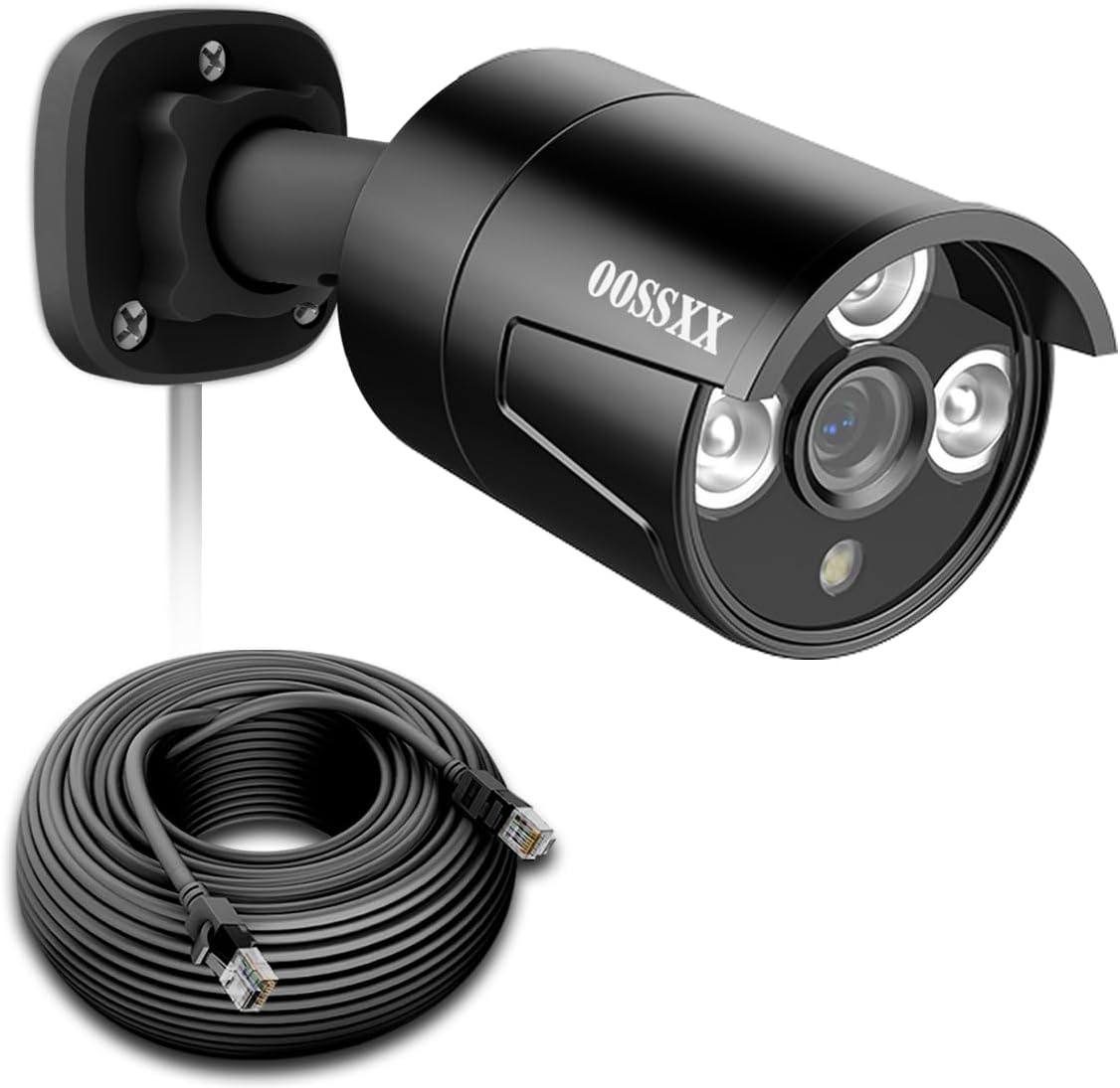 OOSSXX 防犯カメラ有線 poe防犯カメラ 500万画素 防犯カメラ 屋内屋外