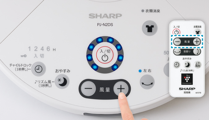 気配り設計 | PJ-N2DS | サーキュレーター・扇風機：シャープ