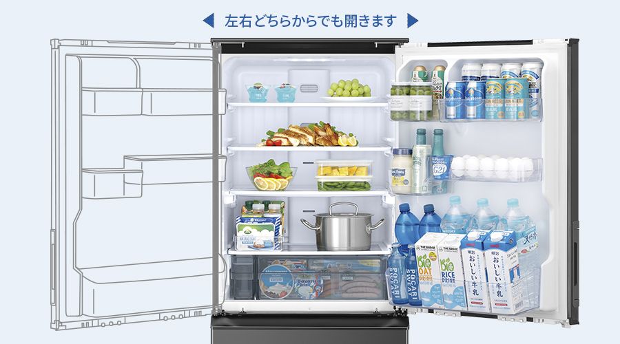 デザイン | SJ-XW46R | 冷蔵庫：シャープ