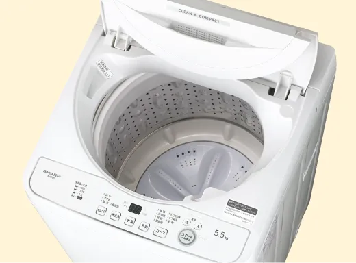 やさしさ設計 | ES-GE5H | 洗濯機：シャープ