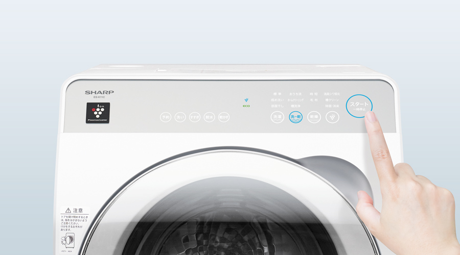 デザイン | ES-K11C | 洗濯機：シャープ