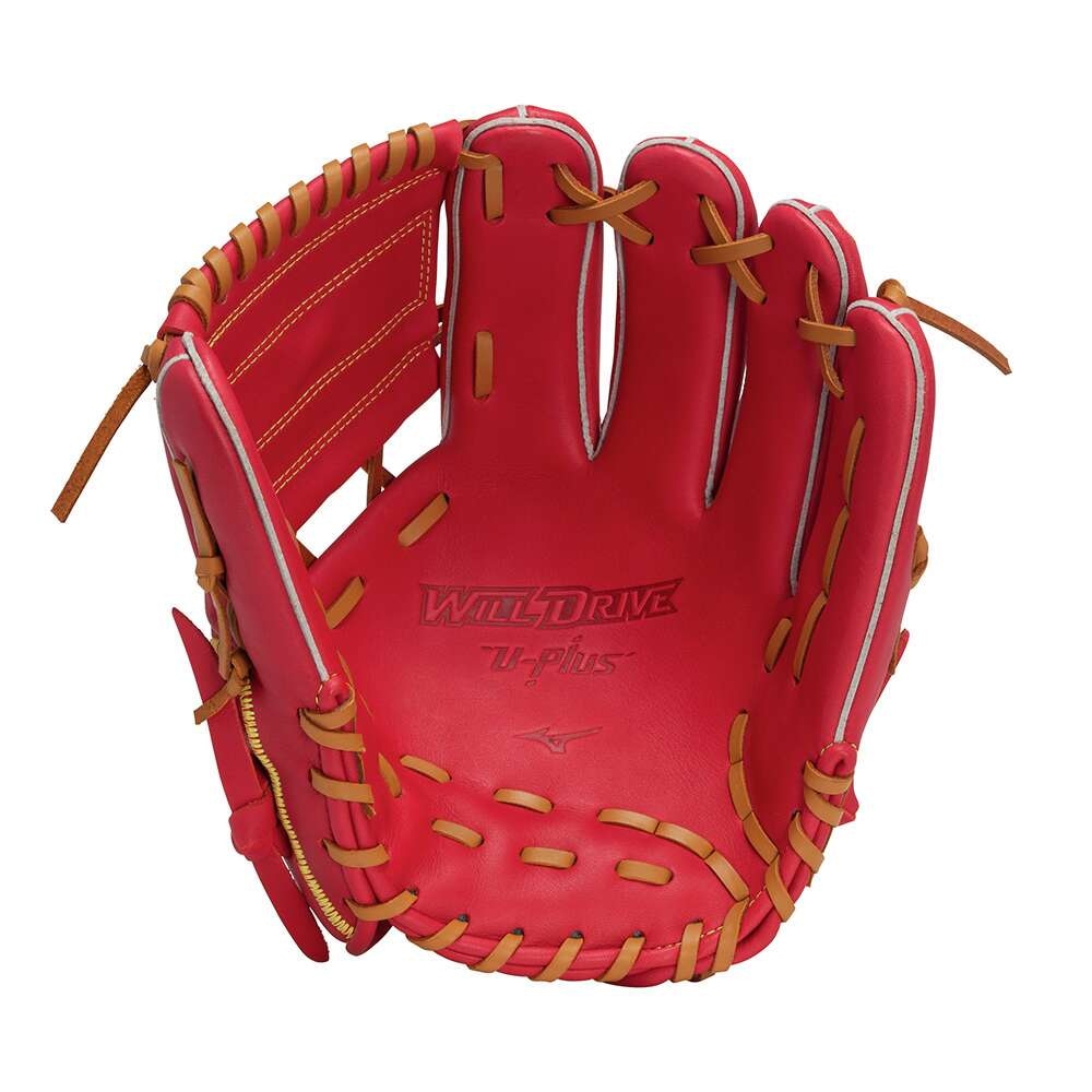 軟式用ウィルドライブ レッド U-Plus【投手×内野／サイズ9